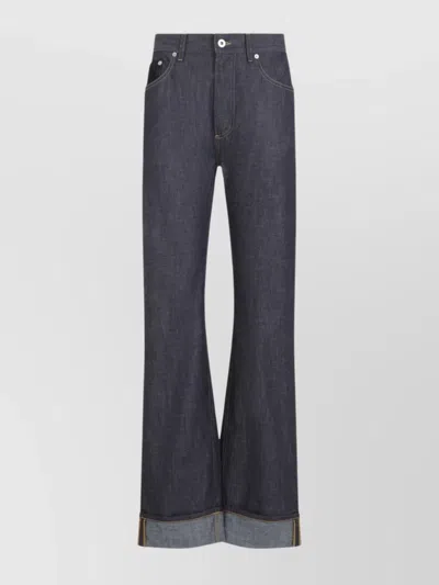 BOTTEGA VENETA WOVEN POCKET STRAIGHT LEG JEANS