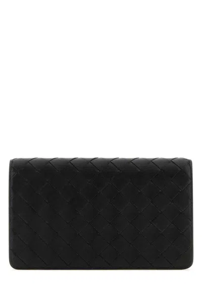 Bottega Veneta Woven Pouch Accessories In Black
