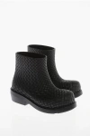 Bottega Veneta Women Fireman Gomma Tutto Intrecciato Stivaletto Pioggia In Black