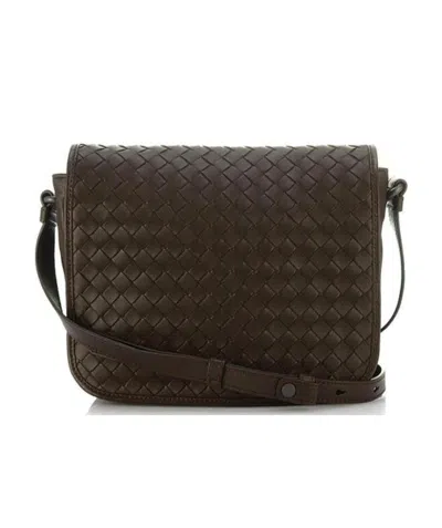 Bottega Veneta Woven Shoulder Bag In Black
