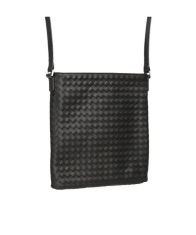 Bottega Veneta Woven Shoulder Bag In Black