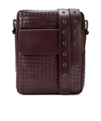 Bottega Veneta Woven Shoulder Bag In Brown