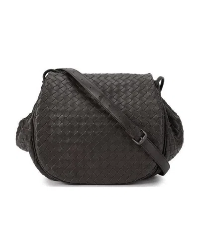 Bottega Veneta Woven Shoulder Bag In Brown