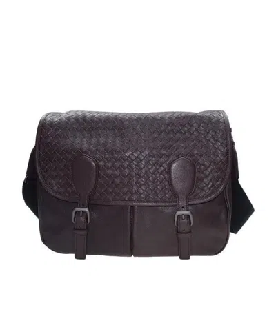 Bottega Veneta Woven Shoulder Bag In Brown