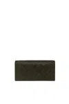 Bottega Veneta Woven Wallet In Black