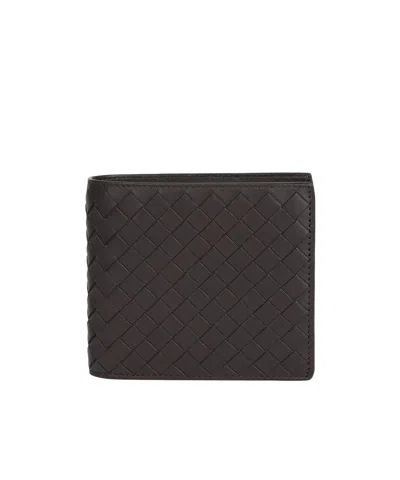 Bottega Veneta Woven Wallet In Brown