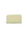 Bottega Veneta Woven Zip Wallet In Yellow