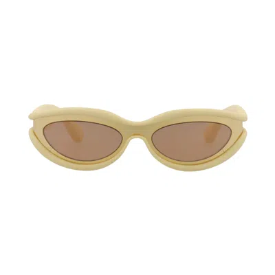 Pre-owned Bottega Veneta Wrap Around Sunglasses 'gold/brown' | Men's Size Onesize