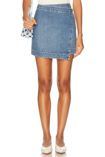 Bottega Veneta Wrap Skirt In Blue