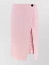 Bottega Veneta Skirt Twill Button Detail Slit Wrap Design