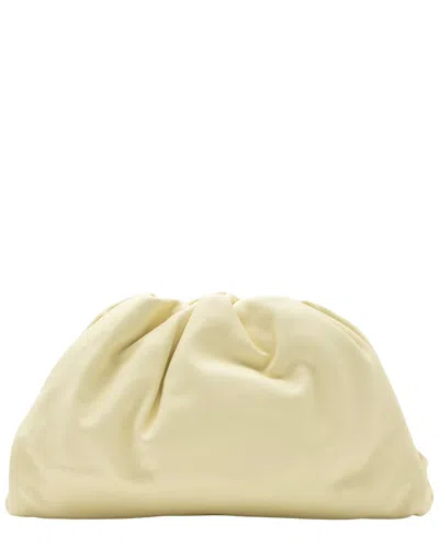 Bottega Veneta Yellow Calfskin Leather The Pouch Clutch (authentic Pre-loved) In Red