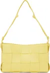 Bottega Veneta Yellow Cassette Shoulder Bag In 7421 Sherbert Silver