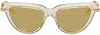 Bottega Veneta Bv1319s Eye Logo-print Acetate Sunglasses In 004 Yellow