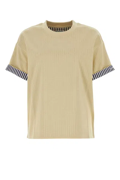 BOTTEGA VENETA YELLOW COTTON T-SHIRT