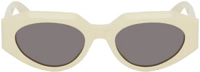 Bottega Veneta Yellow Facet Sunglasses In 006 Shiny Solid Yell