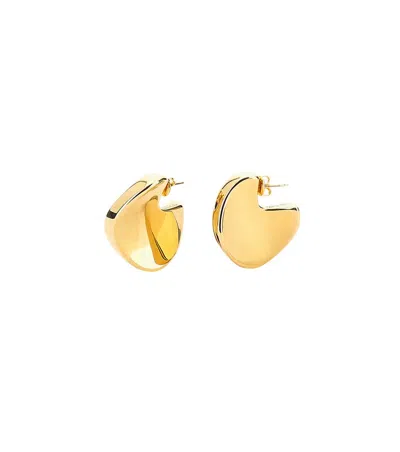 Bottega Veneta Yellow Geometric Hoop Earrings