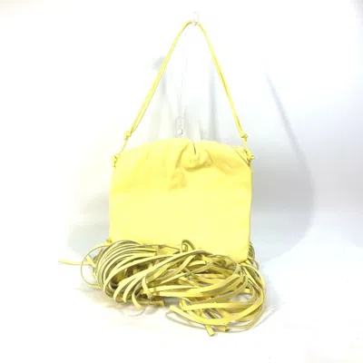 Pre-owned Bottega Veneta Yellow Leather Shoulder Bag ()