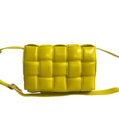 Pre-owned Bottega Veneta Yellow Leather Shoulder Bag ()