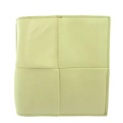 Pre-owned Bottega Veneta Yellow Leather Wallet (bi-fold) ()