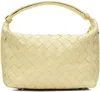 Bottega Veneta Yellow Mini Wallace Bag In 7117 Camomile Gold