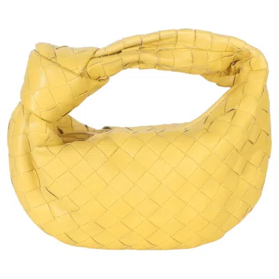 Pre-owned Bottega Veneta Yellow Nappa Intrecciato Mini Jodie