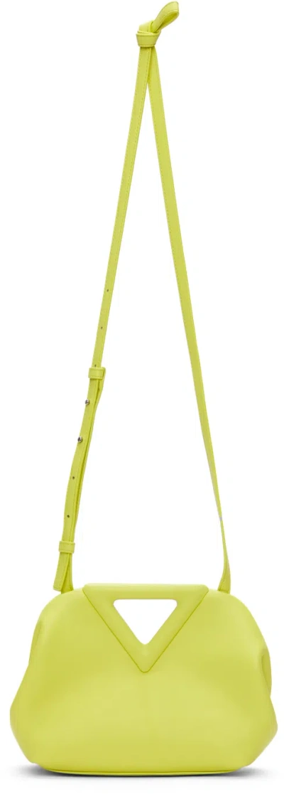 Bottega Veneta Yellow Small V Clasp Bag In 3458 Seagrs