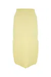 Bottega Veneta Yellow Stretch Cotton Blend Skirt In Yellow