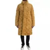 Bottega Veneta Yellow Wool Long Teddy Coat Jacket In Yellow