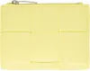 Bottega Veneta Yellow Zip Bifold Wallet In 7421 Sherbert Silver