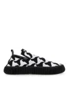 Bottega Veneta Phantom Tech Knit Slip-on Sneakers In Negro
