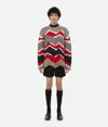 Bottega Veneta Zig Zag Cotton Knit Jumper In Multicolor