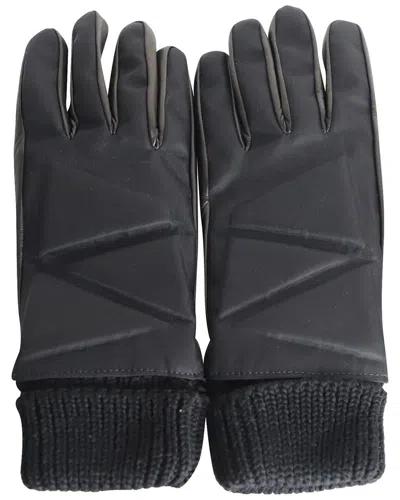 Pre-owned Bottega Veneta Zig Zag Two-tone Gloves (authentic Pre-loved)