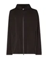 Bottega Veneta Zip-front Windbreaker Jacket In Black