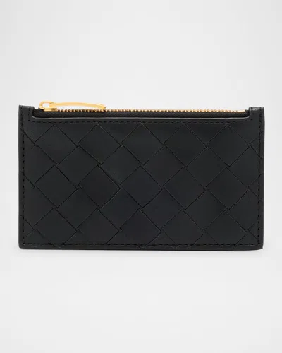 BOTTEGA VENETA ZIP LEATHER CARD CASE