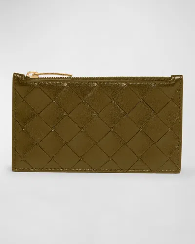 BOTTEGA VENETA ZIP LEATHER CARD CASE