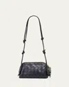 Bottega Veneta Zip Leather Pouch Shoulder Bag In Black