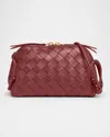 Bottega Veneta Zip Leather Pouch Shoulder Bag In Barolo