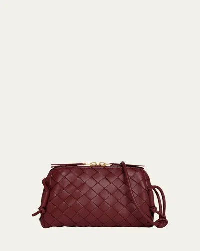 Bottega Veneta Zip Leather Pouch Shoulder Bag In Barolo