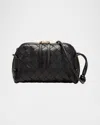 Bottega Veneta Zip Leather Pouch Shoulder Bag In Black