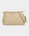 Bottega Veneta Zip Leather Pouch Shoulder Bag In Ecru