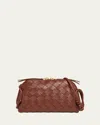 Bottega Veneta Zip Leather Pouch Shoulder Bag In Gold