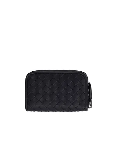 Bottega Veneta Zip Wallet In Black