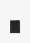 Bottega Veneta Zip Wallet In Intrecciato Leather In Black