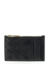Bottega Veneta Credit Card Holder In Leather With Woven Pattern