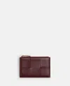 Bottega Veneta Zip Wallet With Sophisticated Design In Red