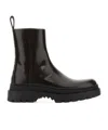 Bottega Veneta Zipper And Ankle Boots In Black