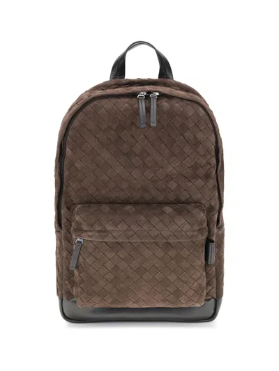 Bottega Veneta Zipper Backpack In Brown