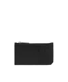 Bottega Veneta Zipper Card Bag In Black