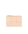 Bottega Veneta Card Holder In Nude