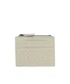 Bottega Veneta Zipper Card Bag In Nude